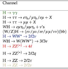 27% H(ZZ) = 2.62% H(cc) = 2.89% H(γγ) = 0.