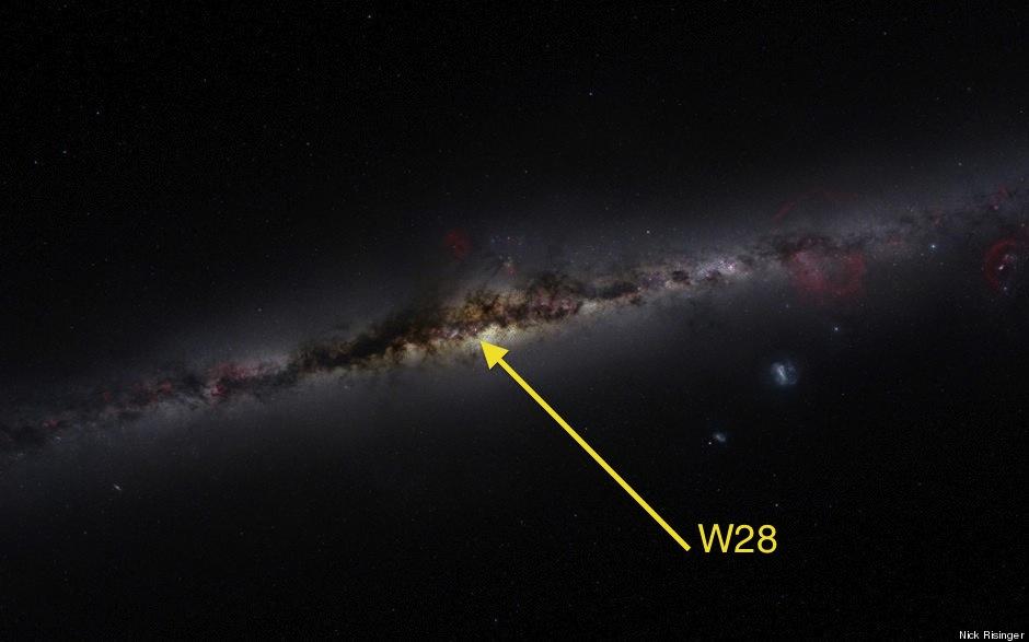 Galactic view Source: W28