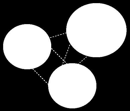 tightly connected to each other than to other nodes in