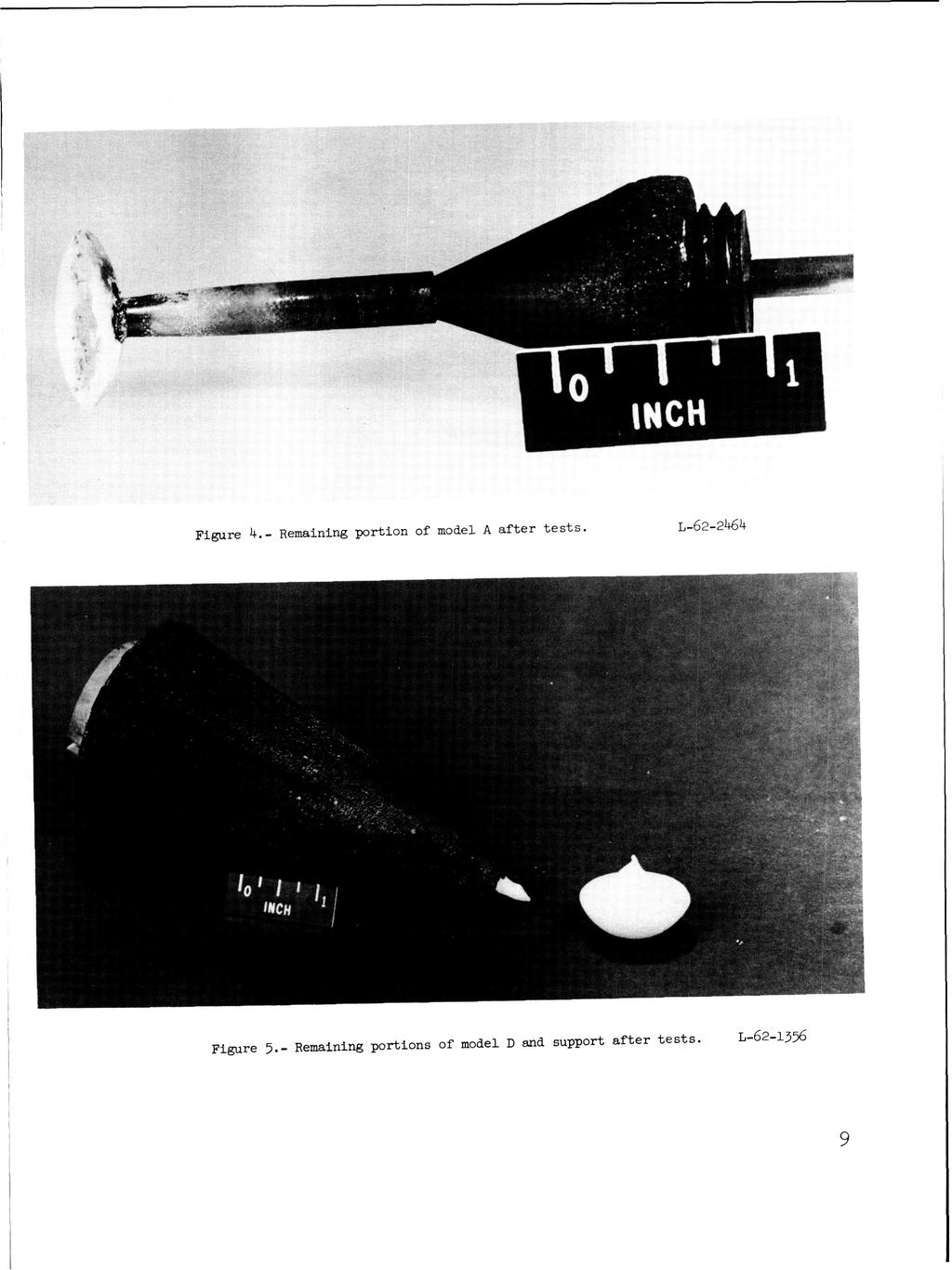 Figure 4.- Remaining portion of model A a f t e r t e s t s.