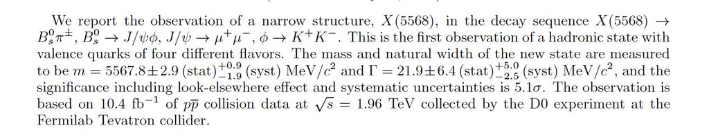 First version of D0 Paper: arxiv: 1602.07588v1 LHCb (5-6 months later): No significant excess is found. arxiv: 1608.