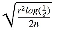 Hoeffding Bound Very Simple! n=sample size!