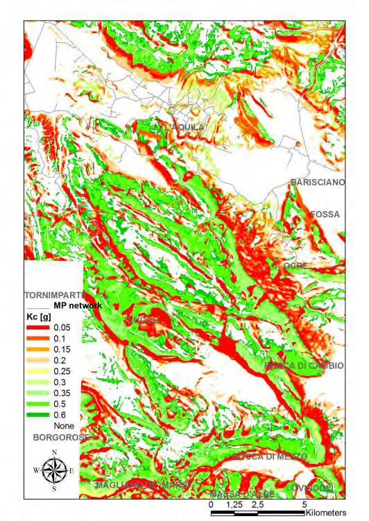 Landslide Critical Acceleration Map Yes K c <PGA S No Amplification due to local site conditions to get PGAs and PGVs that are the IMs at the surface; Uniform PDF Sampling of probability of