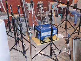 Tested Sound Sources The test programme consisted in measuring the acoustic field around four engine-generators of different power: CMI C-G0 0 W (a two-stroke engine from Eurmate, Germany), CMI