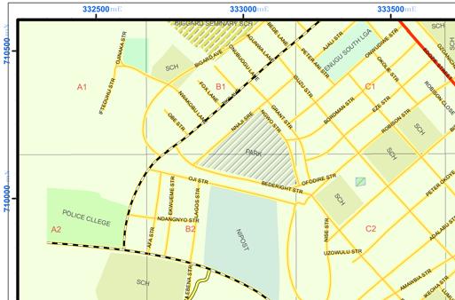 RESULTS Up-to-date digital street guide map of Enugu South Urban area Comprehensive list of all the streets and relevant attributes of features Expected to serve as an important database for future