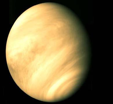 Clouds on Venus Altitude ( km ) Ultraviolet image of Venus taken from Pioneer Venus 80 70 60 50 40 30 20 10 Clouds 0 100 200 300 400 500 600 700 800 Temperature ( K ) Vertical temperature