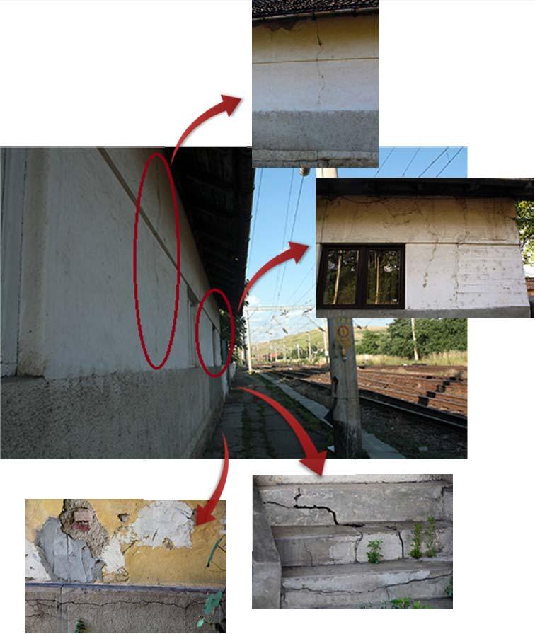 166 Bulletin of the Transilvania University of Braşov Vol. 7 (56) Special Issue No. 1-2014 3.2. Relevant pictures See Figure 5 Fig. 5. Dwelling building damage due to railway traffic 4.
