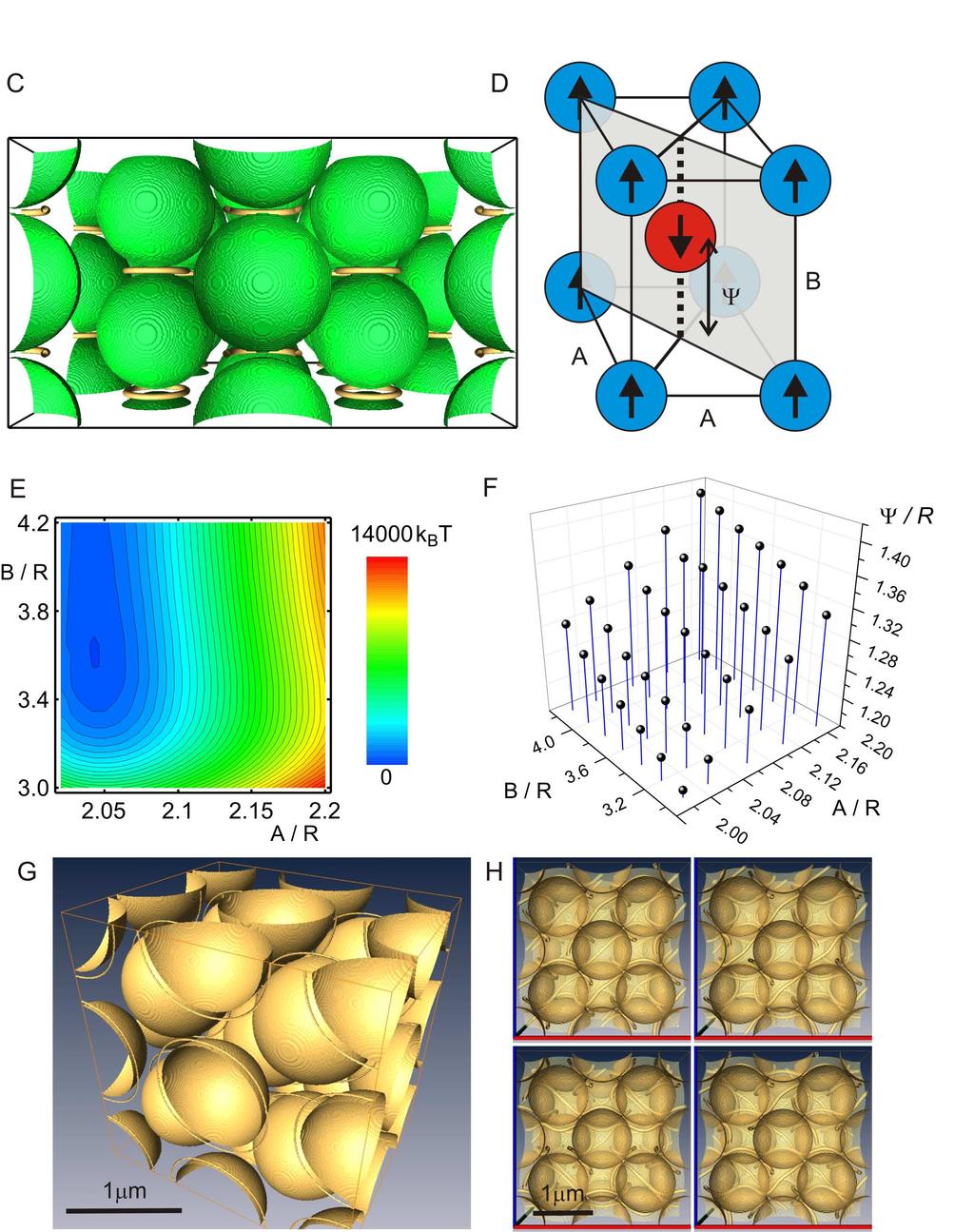 3D entangled colloids - defect motifs spanning in
