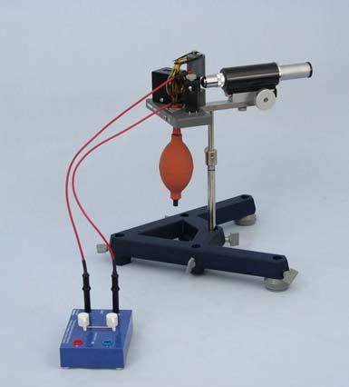 Tasks This experiment deals with the observation of charged oil droplets, which are accelerated between two capacitor plates.. Measure some rise and fall times of oil droplets at different voltages.
