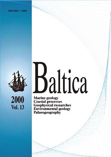 Fig. 1. Cover of BALTICA, Vol. 1, 1963. Fig. 2. Cover of BALTICA, Vol. 16, 2003. Fig. 3. Cover of BALTICA, Vol. 22, 2009. and others.