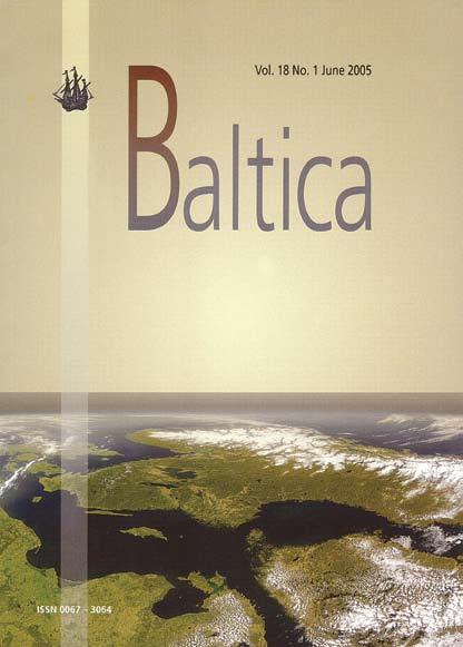 After the break in publication, the renewed Baltica was initiated again in July, 1993. Prof. V. Gudelis handed over the editiorship to me as the new Editor in Chief of Baltica.