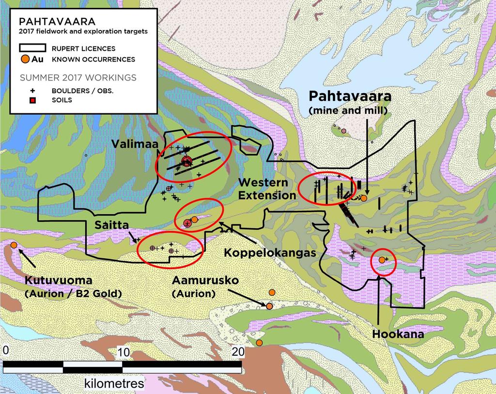 - 4 - Koppelokangas Outokumpu drilled nine diamond holes totalling 1057m in the Koppelokangas prospect, located 14km west of Pahtavaara, between 1971 and 1992.