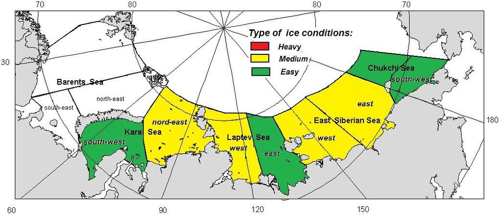 Long-term ice forecasts for the Arctic seas on the first half of navigation (June-August), 2016 The predictive bulletin includes general information about the expected ice conditions in the Russian