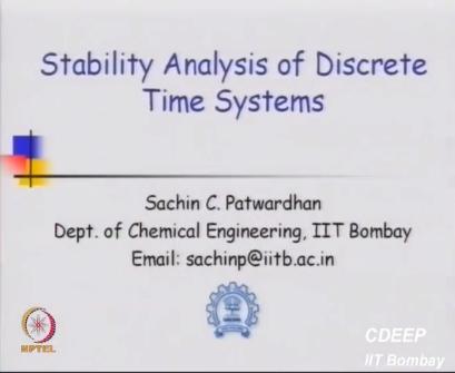 So to begin with I am going to view say one lecture on the concept of stability of discrete dynamical systems, because this is at the heart of desire okay.