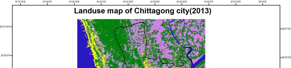 CHITTAGONG CITY Figure 1: Land use map