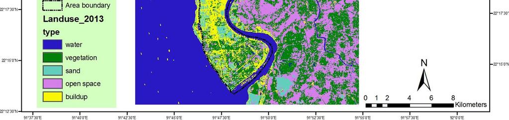map of Chittagong 2001 Figure 3: Land