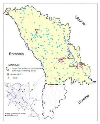 2.2. Sampling and research methods The research is based on the results of groundwater sampling (Kishinev city) that is performed in summer of 2012-2013 from 85 sources of temporary water supply [2].