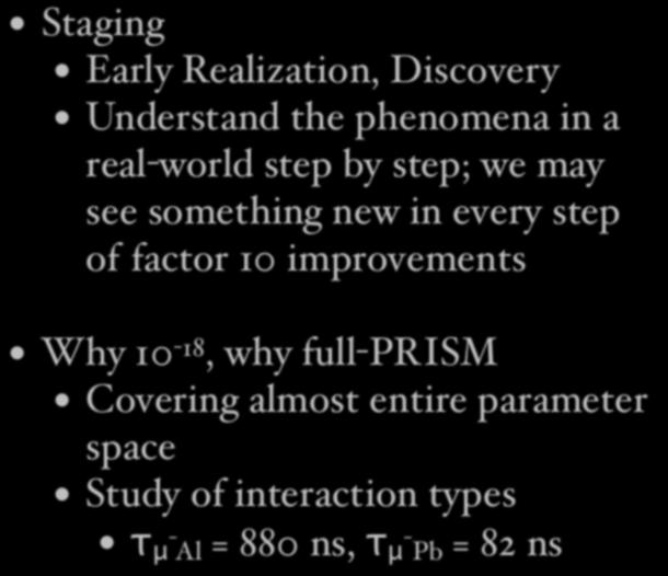 Why Staging, why 10-18 Staging Early Realization, Discovery Understand the phenomena in a real-world step by