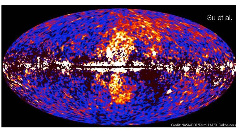 Fermi bubbles Su et al 2010 gamma-ray emission E ph = 1 100