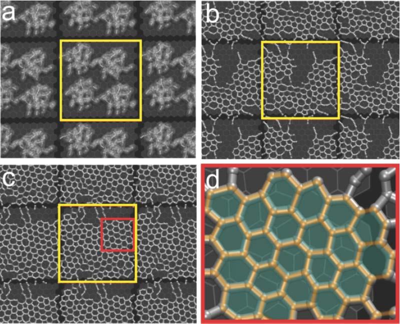 Fabricating graphene with electrical currents M D simulations indicate thermally
