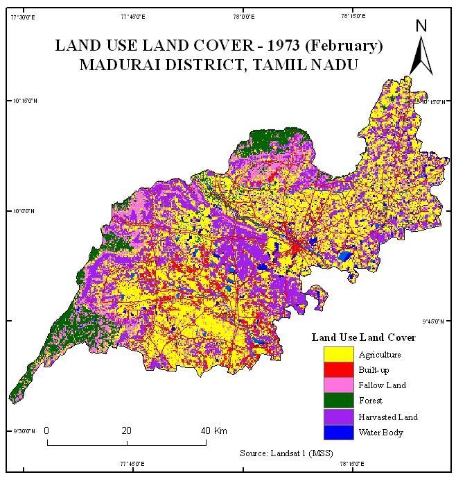 Land use land cover- 1973