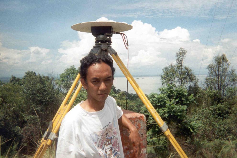 GPS field work in Indonesia in