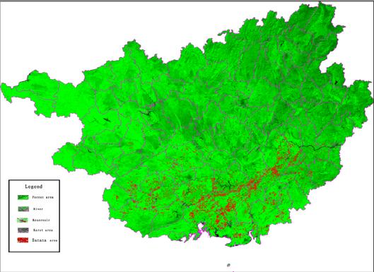 Extraction of Remote Sensing Information of Banana under Support of 3S Technology in Guangxi Province 297 Fig2.