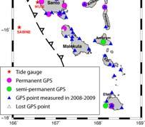 sea level variations Used to study earthquake cycles and infer