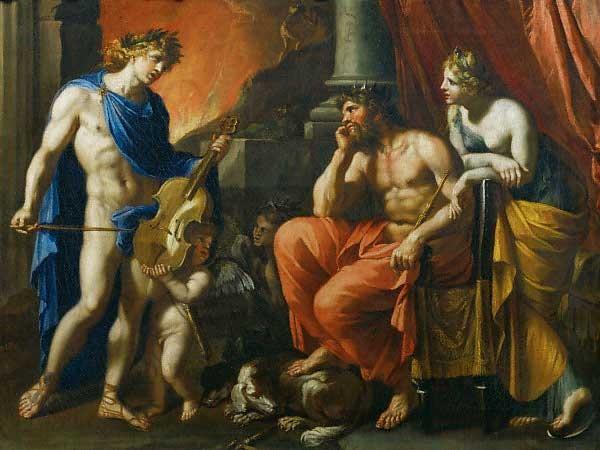 Orpheus, Pluto and Proserpine The great King Latinus did not forget in his prayer the terrible abode of Pluto and the Infernal Gods [Angels of the Abyss], those divine Beings, those sacred