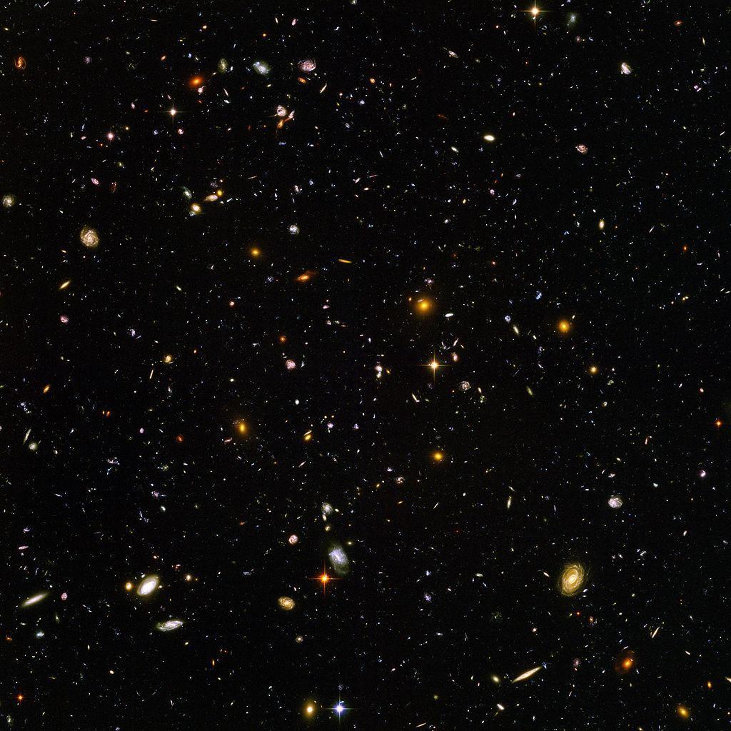 Hubble Ultra-Deep field Image of a field taken by Hubble Telescope in the constellation Fornax.