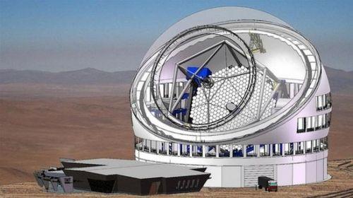 The TMT (Thirty Meter Telescope) telescope The primary mirror is composed of 492 segments with an