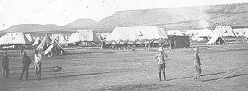Page 16 of 71 Intombi Camp. Note how close it is to the encircling hills around the town occupied by besieging Boers.