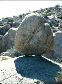 Figure 5: The precarious rock at Granite Pass, California (Fig.