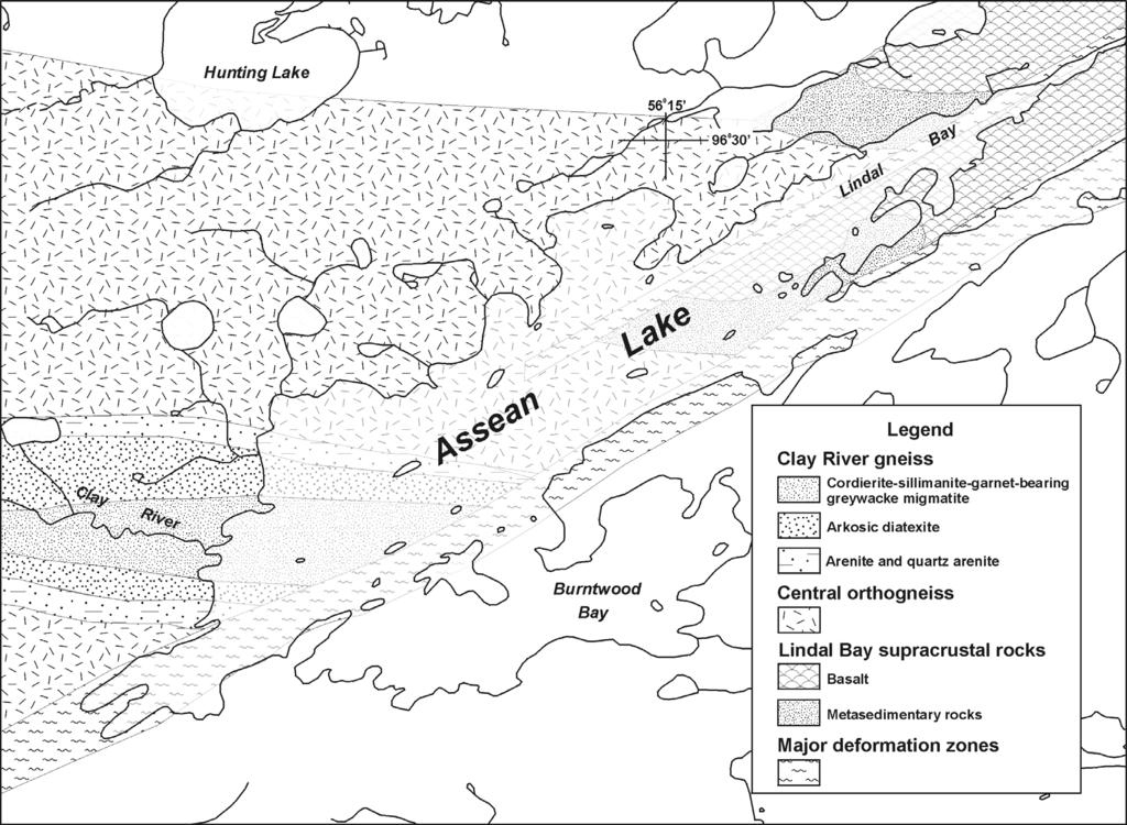 geochemical, isotope and geochronological results, these new field observations should contribute to a better understanding of the nature and evolution of the Assean Lake ancient crust, and thus
