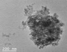 TEM images of [PxyDim]2.5PMoV2 (Fig. 4(c) and (d)) showed the existence of random mesopores among the intertwined particles and micropores of IL cations and POM anions.