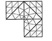 Radial partitions using an initial triangulation (Raugel 1978) N = 3,
