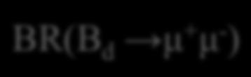 exp result for BR(B d µ + µ - )