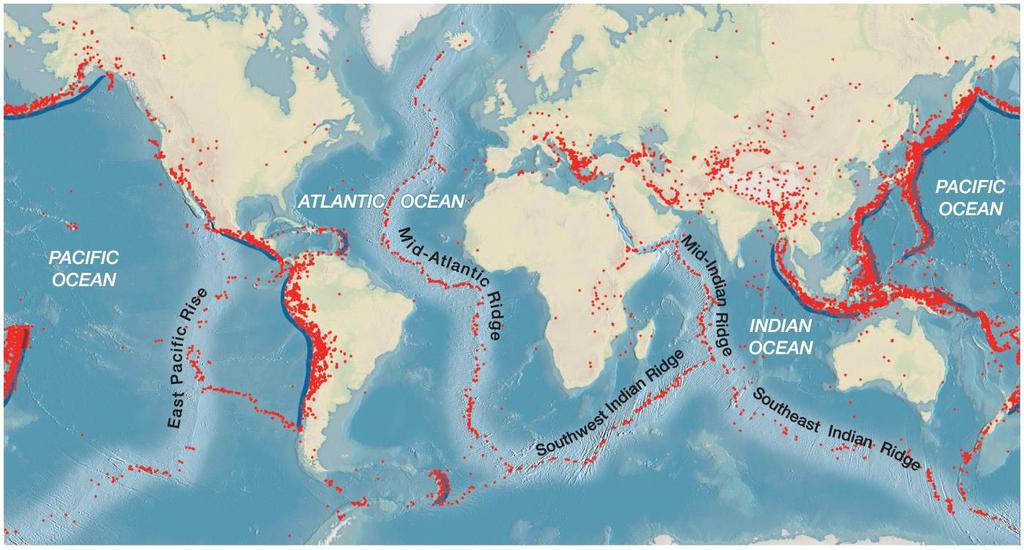Plate tectonic theory Seafloor spreading also explains