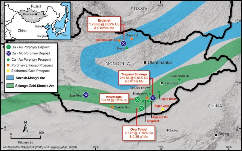 APPENDIX 3: ABOUT THE OYUT ULAAN PROJECT The Oyut Ulaan porphyry copper-gold project is located 450 kilometres southeast of Ulaanbaatar, and approximately 60 kilometres west of the regional centre of