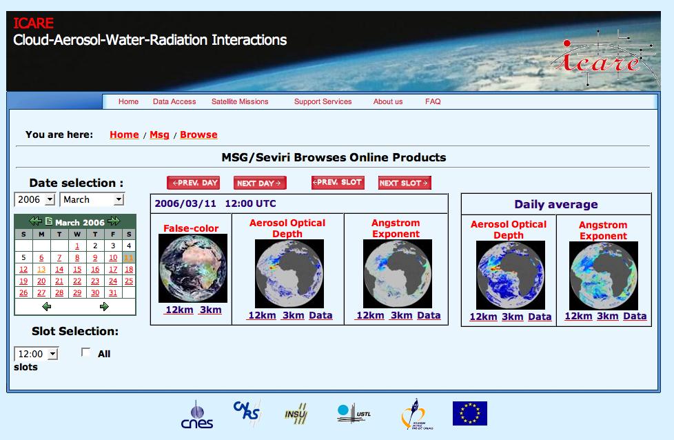 Algorithm implemented at the ICARE Data and Services Center to process Meteosat-8 and Meteosat-9 data in near real-time: http://www.icare.univ-lille1.