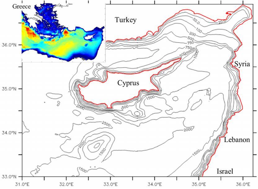 Numerical Simulations Hydrodynamic Model The Oceanography Center at the University of Cyprus has developed an operational flow forecasting system based on the Princeton Ocean Model (POM) known as the
