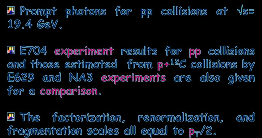 Prompt photons using NLO pqcd and comparison with experimental data Effect of parton shadowing and iso-spin on prompt photon production Shadowing and