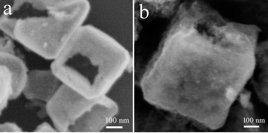 ZIF-8@ZnO hybrid structures which after the plasma