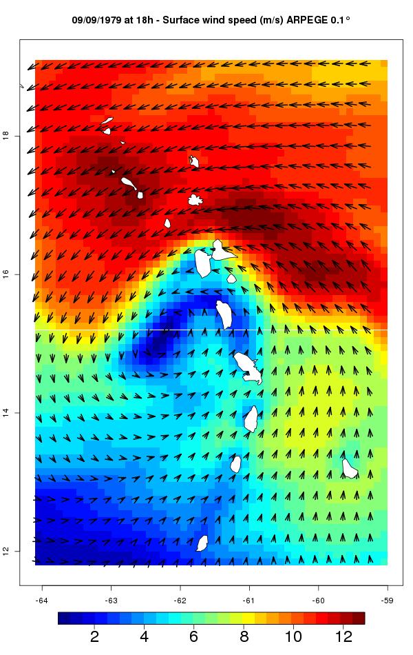 450 peaks hurricane season ARPEGE Present Future Peak C3AF configuration: example of tropical storm