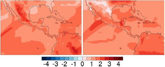Projected trends in the Caribbean Regional climate change Oglesby et al. 2016 Amer. J. Clim.