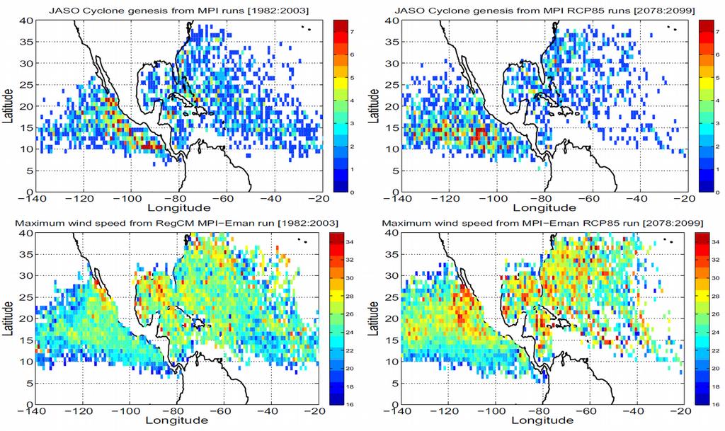 2014 CC Present Cyclone activity in 2078-2099 (RCP8.