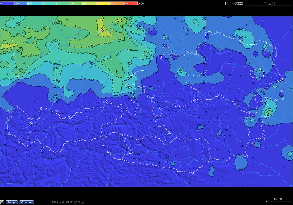 Analysis examples 16-05-2006 11Z: CAPE INCA Convective