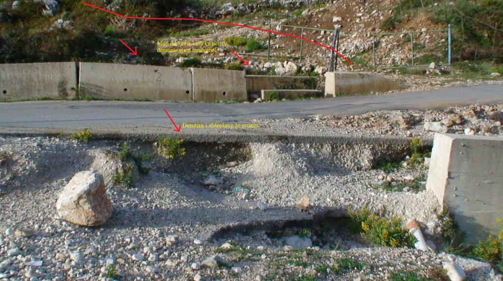 The degree of slope s damages occupied the vast surface and they gradually loss of stability put in danger the road Orikum-Llogara.