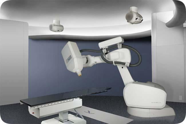 CyberKnife Robotic Surgery System 6 MV Linac mounted on a robotic arm No