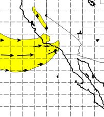 7 March 2016 NCEP GFS IVT (kg m 1 s 1 ) and IVT Vector